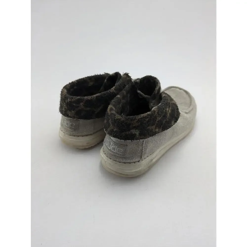 Womens Hey Dude Britt Cream Cheetah Lightweight Casual Shoes 121770149 Size‎ 10